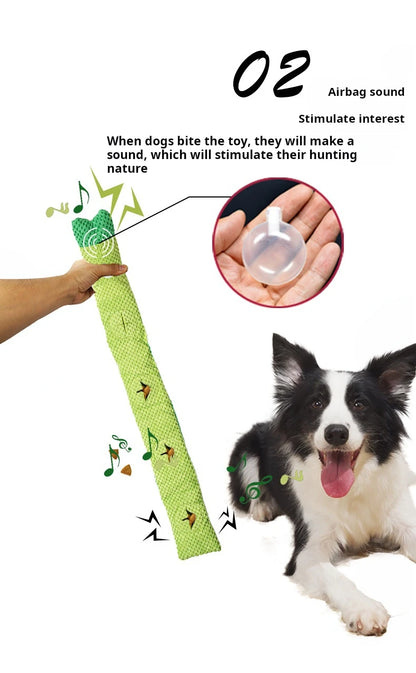 Un-Rollable Worm Interactive Dog Toy